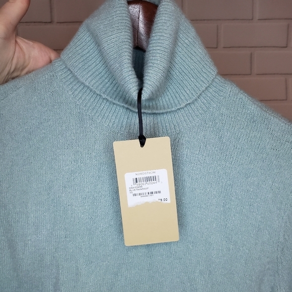 Halogen turtleneck‎ sweater in blue raindrop - Size XS - Picture 6 of 11